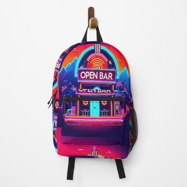 Item preview, Vintage Desert Landscape Open Bar Neon. designed and sold by Giulivo Store Graphic.