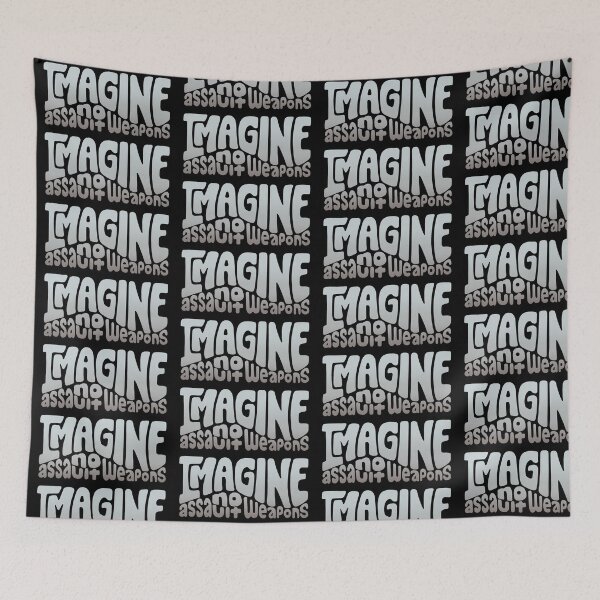 Item preview, Imagine No Assault Weapons Word Art designed and sold by Unhinged Heather.