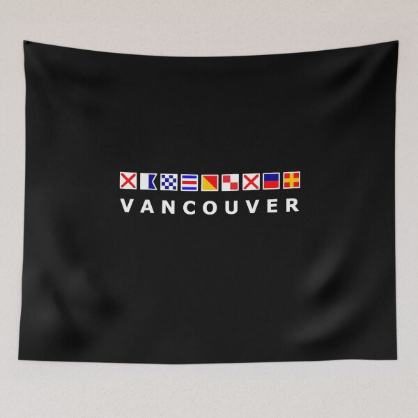 Item preview, Vancouver Canada Nautical Sailing Flags Dark Color designed and sold by TinyStarCanada.