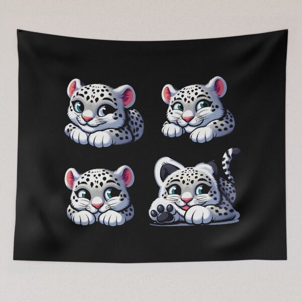 Item preview, Perfect Cute and Angry Snow Leopards designed and sold by Irbisinthebox.