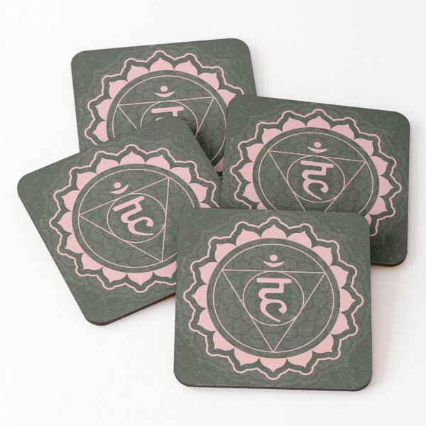 Item preview, Throat Chakra Mandala - Pine + Rose designed and sold by Irene Estelle.