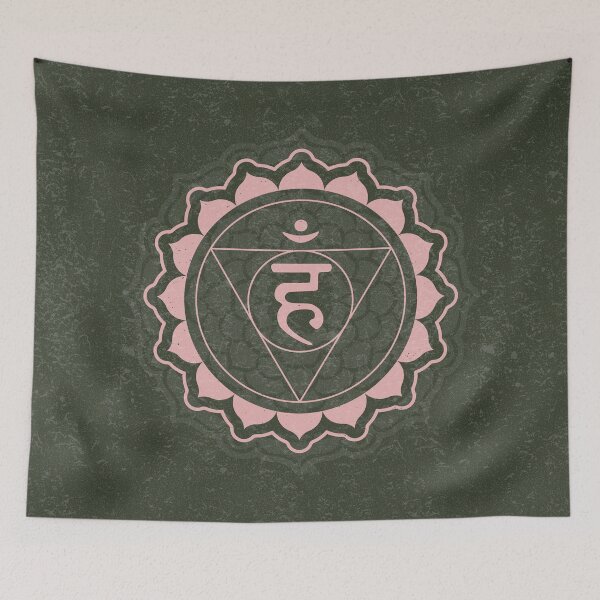Item preview, Throat Chakra Mandala - Pine + Rose designed and sold by Irene Estelle.