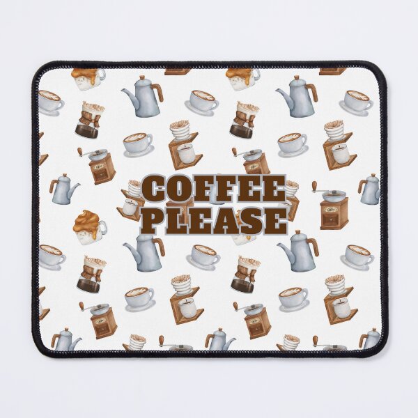 Item preview, Coffee Please (Pattern) designed and sold by TidyKitchenInc.