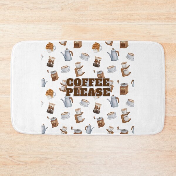 Item preview, Coffee Please (Pattern) designed and sold by TidyKitchenInc.