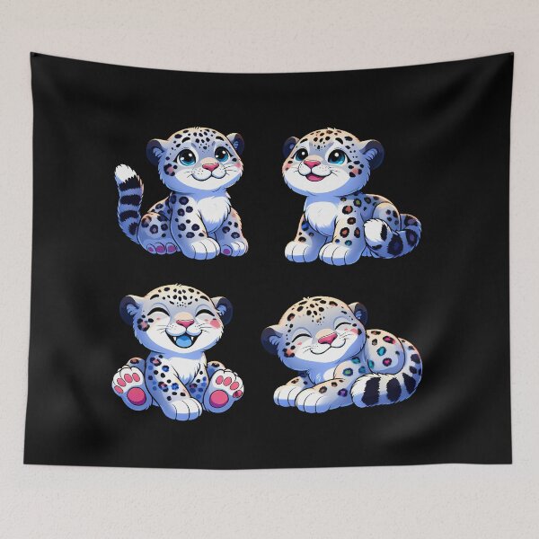 Item preview, Perfect Cute and Angry Snow Leopards designed and sold by Irbisinthebox.