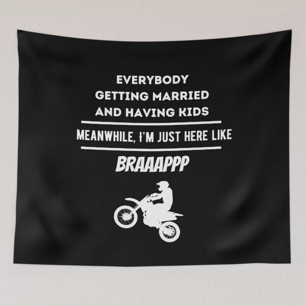 Item preview, I'm Just Here Like Brap Funny Dirt Bike Rider designed and sold by Dailey-FS.