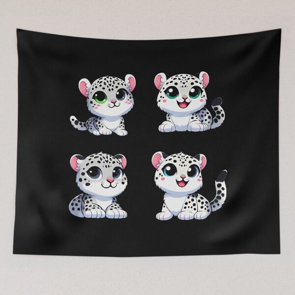 Item preview, Perfect Cute and Angry Snow Leopards designed and sold by Irbisinthebox.