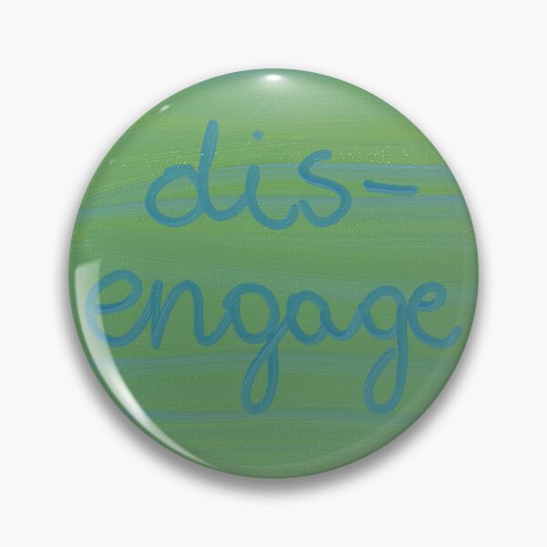 Item preview, DISENGAGE word art print designed and sold by nataliavandalia.