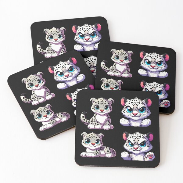 Item preview, Perfect Cute and Angry Snow Leopards designed and sold by Irbisinthebox.