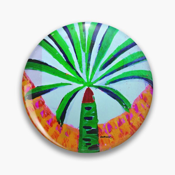 Item preview, Colorful Palm Tree in Folk Art Style - dePace' designed and sold by mrpropcake.
