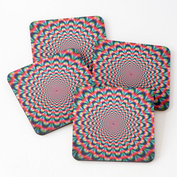 Item preview, Psychedelic Optical Illusion Design - Red, Green and Crazy all Over designed and sold by HeavyHits.