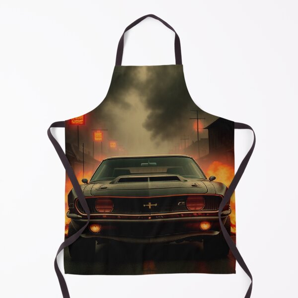 Item preview, Muscle Car Blazing Thru Ominous Dark Town designed and sold by TheDarkWardrobe.