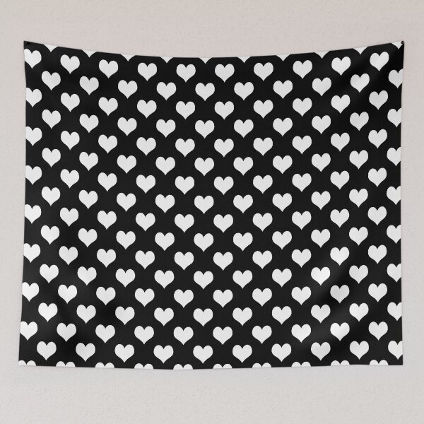 Item preview, Hearts Pattern: Black & White designed and sold by Jared Davies.