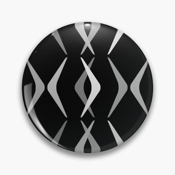 Item preview, Midcentury Boomerangs Black Gray designed and sold by thepixelgarden.