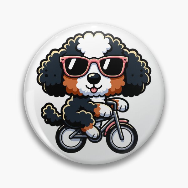 Item preview, Bernedoodle on a Bicycle designed and sold by Nathaniel Baker.