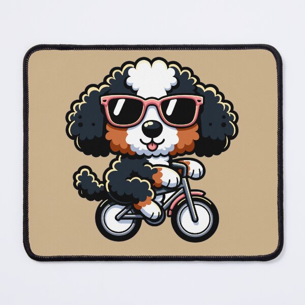 Item preview, Bernedoodle on a Bicycle designed and sold by Nathaniel Baker.