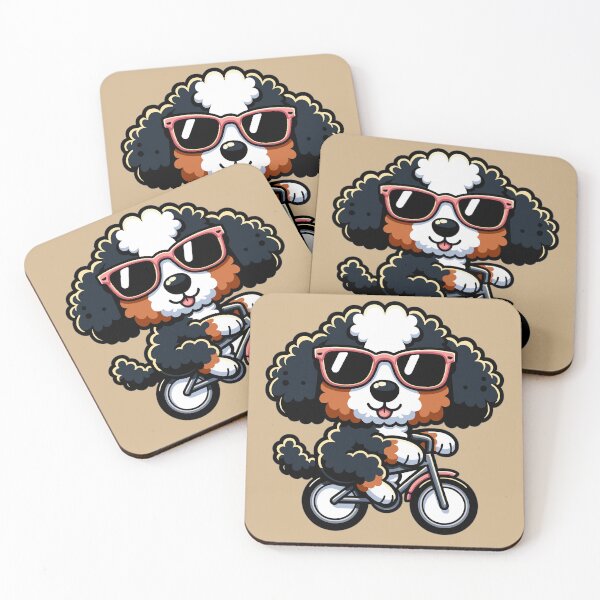 Item preview, Bernedoodle on a Bicycle designed and sold by Nathaniel Baker.