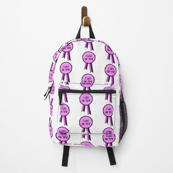 Item preview, I Was On Time Ribbon Pink designed and sold by CJ Vanderbeek.