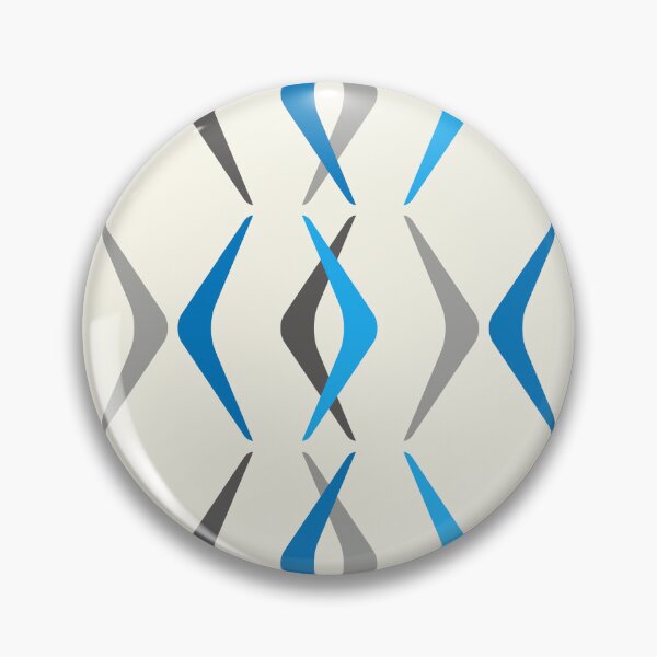 Item preview, Midcentury Boomerangs Blue designed and sold by thepixelgarden.