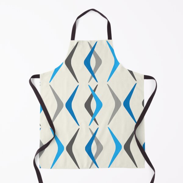 Item preview, Midcentury Boomerangs Blue designed and sold by thepixelgarden.
