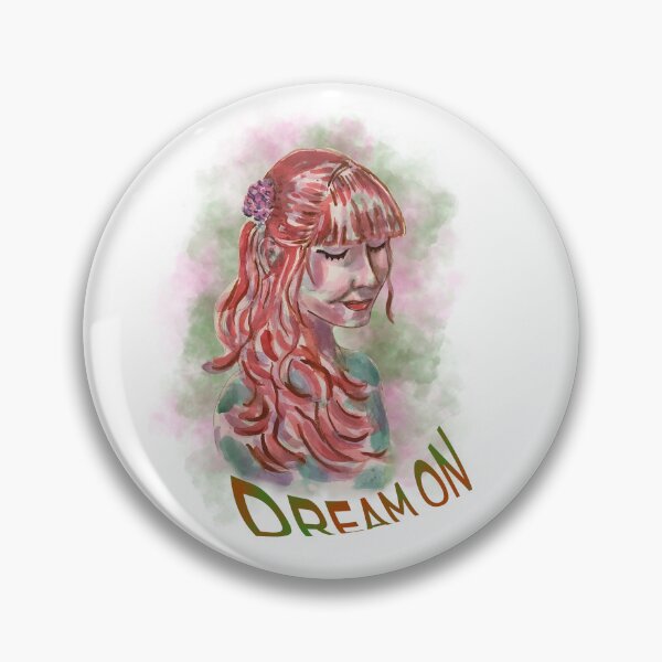 Item preview, Dream on, red head girl artistic watercolor designed and sold by altairaleon.