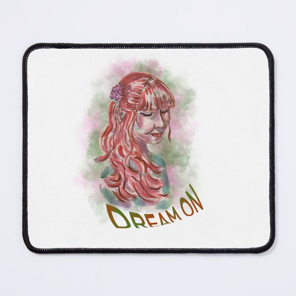 Item preview, Dream on, red head girl artistic watercolor designed and sold by altairaleon.