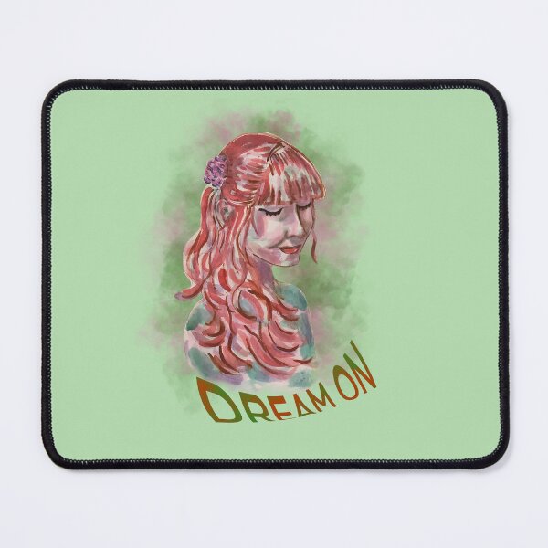 Item preview, Dream on, red head girl artistic watercolor designed and sold by altairaleon.