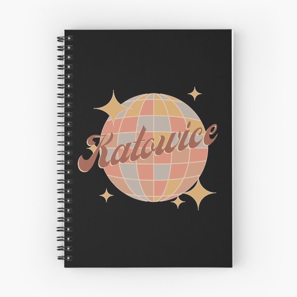 Item preview, Katowice Katowice city Poland in retro brown style with disco ball designed and sold by Bailamor.