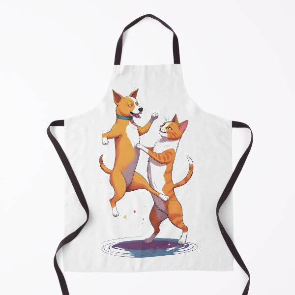 Item preview, Cute cat and dog couple dancing designed and sold by IlikeStyle.