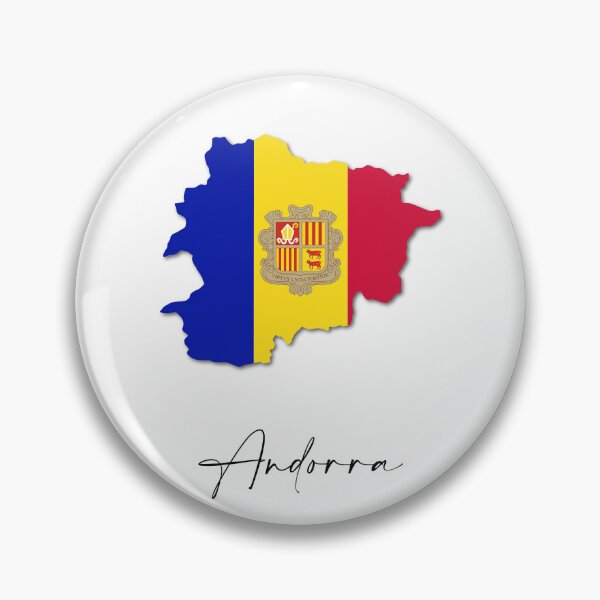 Item preview, Andorra Country Map and Flag Europe Pyrenees designed and sold by dk-design85.