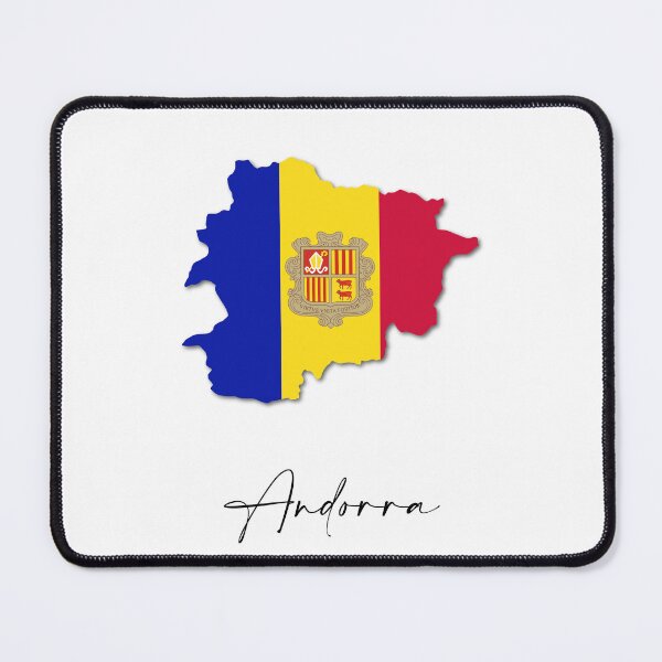 Item preview, Andorra Country Map and Flag Europe Pyrenees designed and sold by dk-design85.