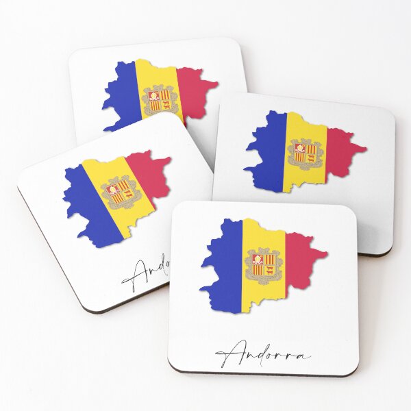 Item preview, Andorra Country Map and Flag Europe Pyrenees designed and sold by dk-design85.