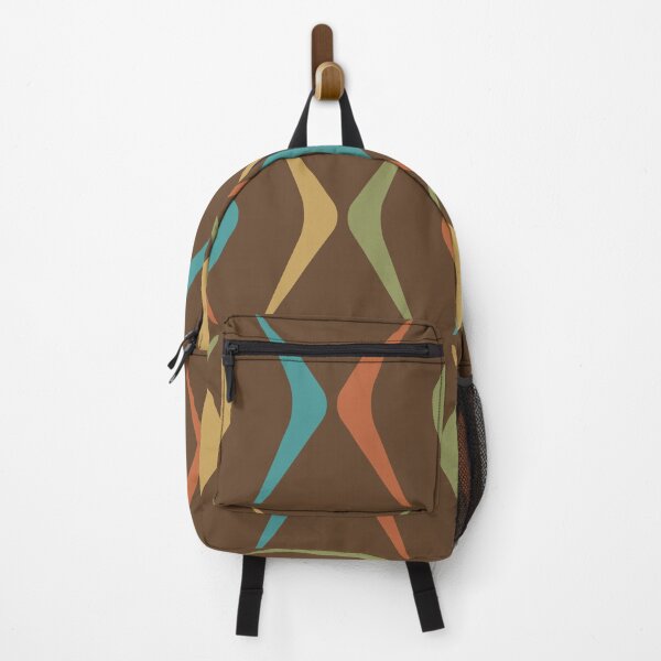 Item preview, Midcentury Boomerangs Multicolored Brown designed and sold by thepixelgarden.