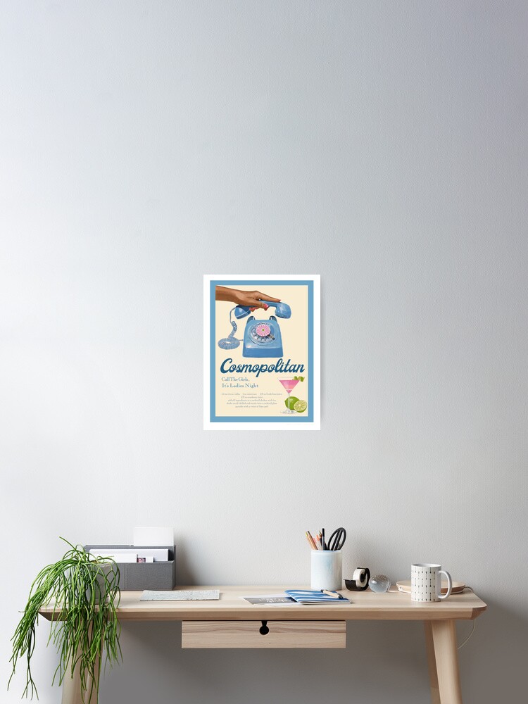 Cosmo In Blue  Poster