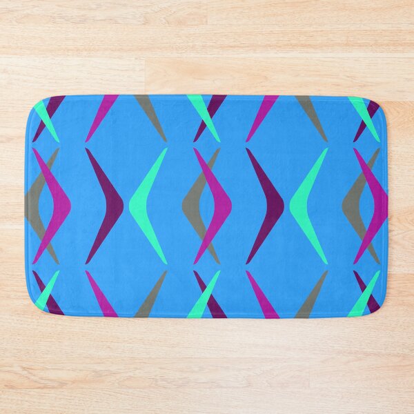 Item preview, Midcentury Boomerangs Multicolored Blue designed and sold by thepixelgarden.