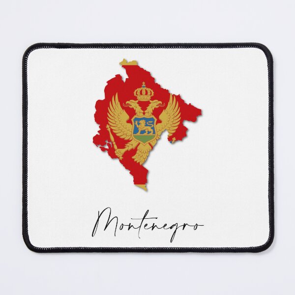 Item preview, Montenegro Country Map and Flag Podgorica Europe designed and sold by dk-design85.
