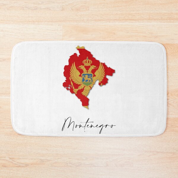 Item preview, Montenegro Country Map and Flag Podgorica Europe designed and sold by dk-design85.