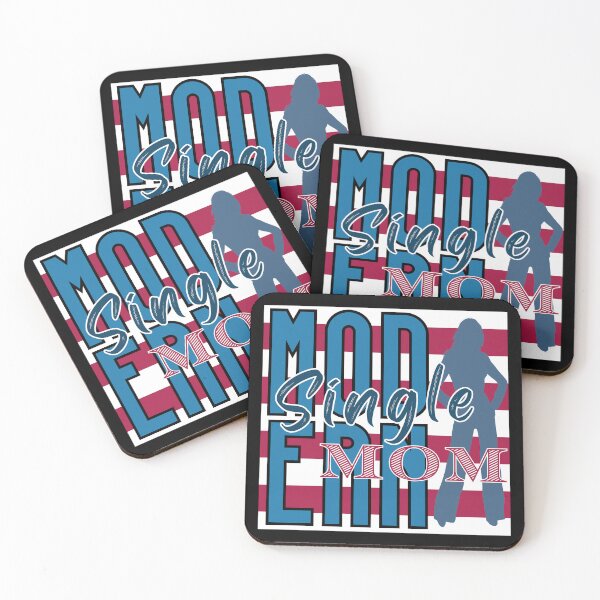 Item preview, MODERN SINGLE MOM - Retro Stripe Vintage Mom Quote  designed and sold by CanvasThread.