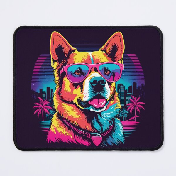 Item preview, A canine gaze over the glasses the definition of attitude designed and sold by Pulsant  Paintings.