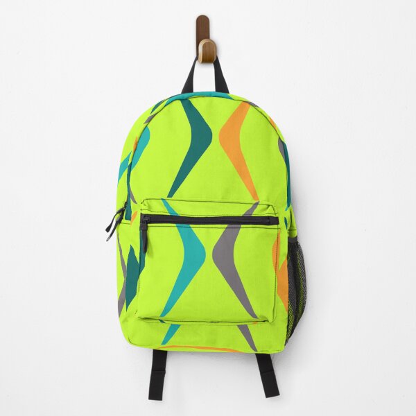 Item preview, Midcentury Boomerangs Multicolored Chartreuse designed and sold by thepixelgarden.