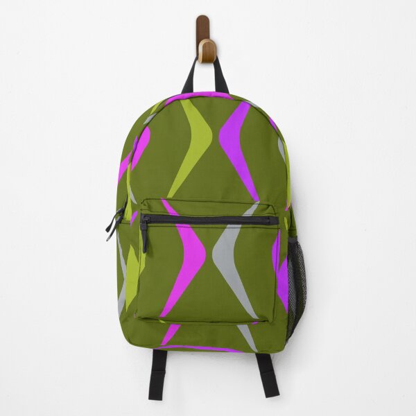Item preview, Midcentury Boomerangs Multicolored Olive designed and sold by thepixelgarden.