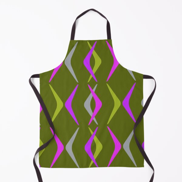 Item preview, Midcentury Boomerangs Multicolored Olive designed and sold by thepixelgarden.