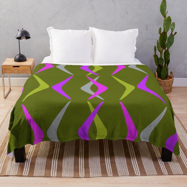 Item preview, Midcentury Boomerangs Multicolored Olive designed and sold by thepixelgarden.