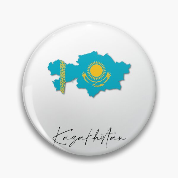 Item preview, Kazakhstan Country Map and Flag Nur Sultan Asia designed and sold by dk-design85.