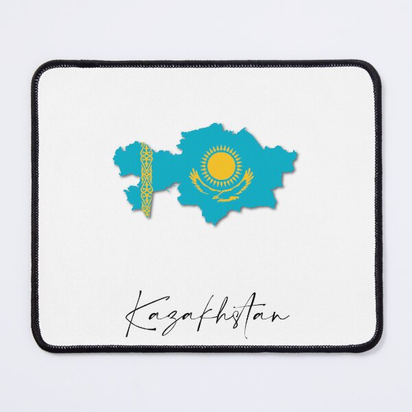 Item preview, Kazakhstan Country Map and Flag Nur Sultan Asia designed and sold by dk-design85.