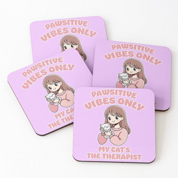 Item preview, Pawsitive Vibes Only: My Cat's the Therapist designed and sold by ImaginarStore.