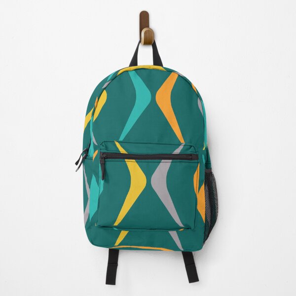 Item preview, Midcentury Boomerangs Multicolored Teal designed and sold by thepixelgarden.