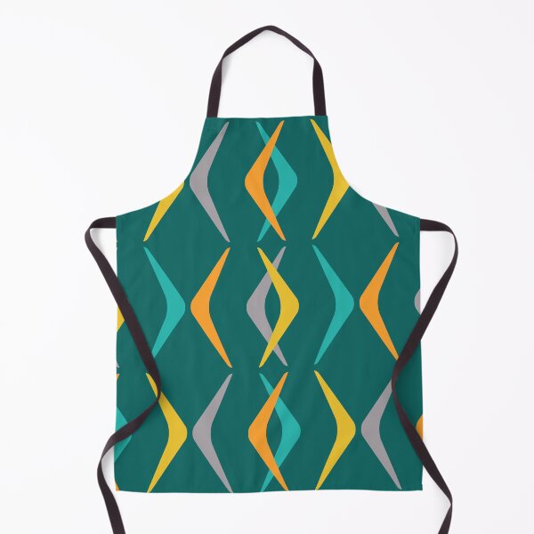 Item preview, Midcentury Boomerangs Multicolored Teal designed and sold by thepixelgarden.