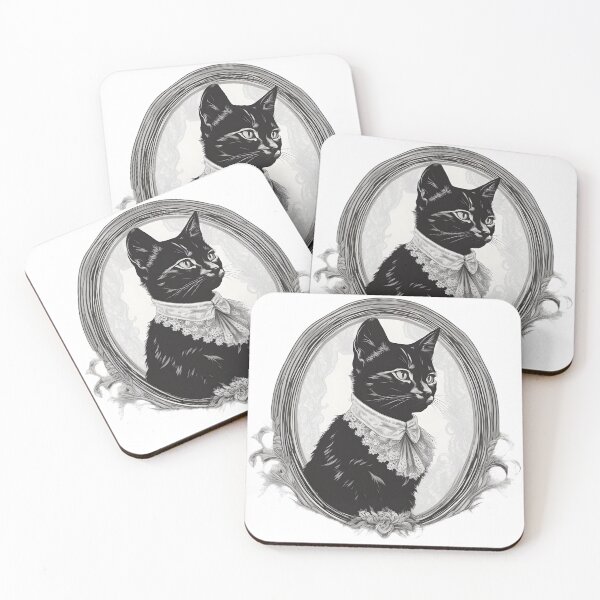Item preview, Victorian Elegance: Black Cat Brooch designed and sold by ZipperDragon88.