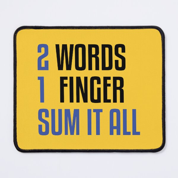 Item preview, Fuck You Equation - Funny Middle Finger designed and sold by WIZECROW.